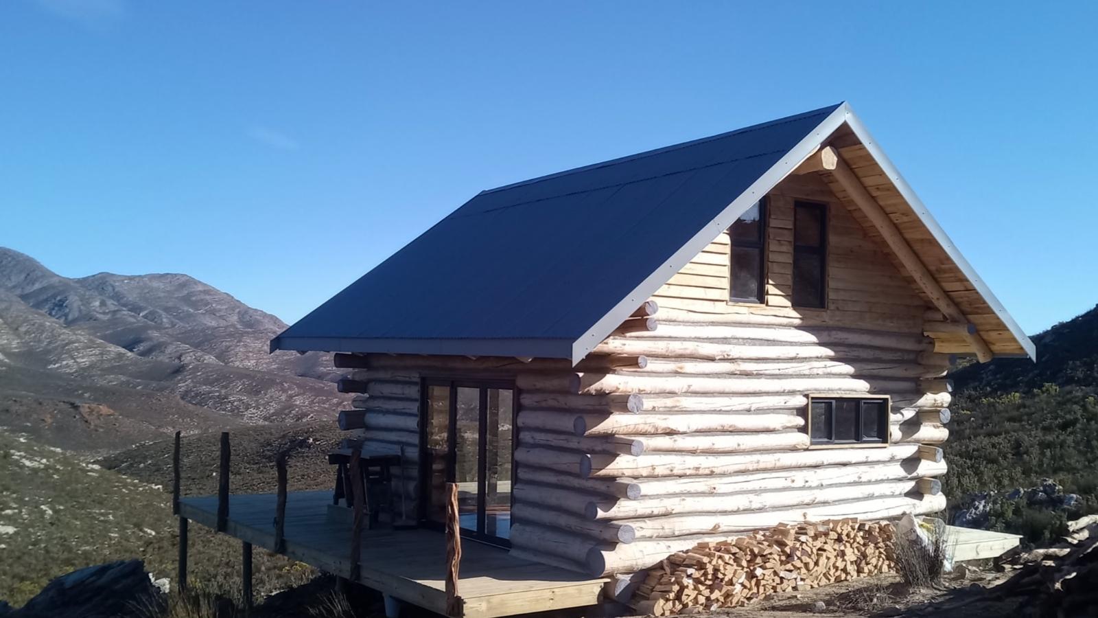 Home natural design log cabin karoo remote cottage building