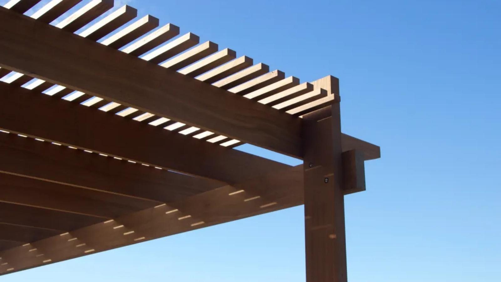 Home natural design mahagony pergola