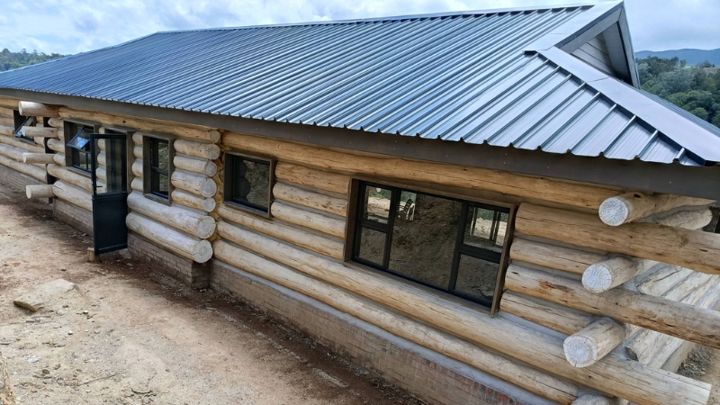 Home natural design.co.za project portfolio log home finishes