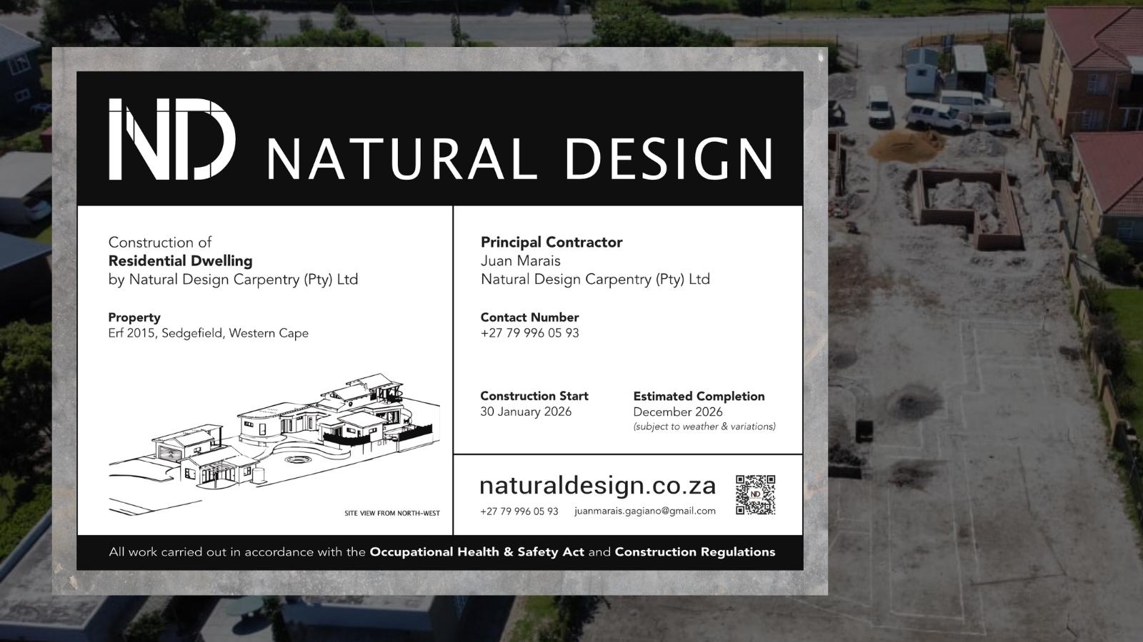 Home natural design.co.za project sedgefield builder
